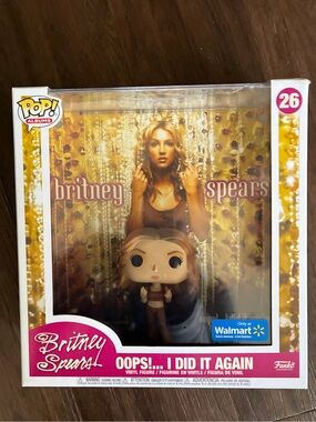 New! Funko Pop! Albums #26 Britney Spears Oops! I Did It Again vinyl figure